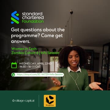 Cover Image for Women in Tech:Zambia Cohort 6 | Info Session
