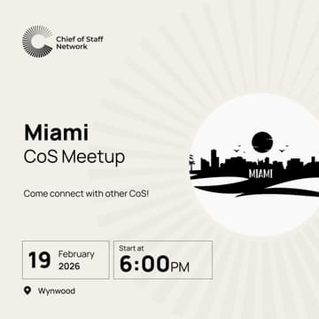 Cover Image for CoS Miami Meetup (Thurs February 19)