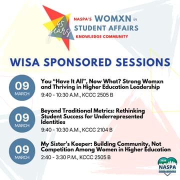 Cover Image for WISA Sponsored Session: Beyond Traditional Metrics: Rethinking Student Success for Underrepresented Identities