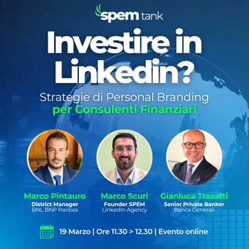 Cover Image for SPEM tank | Investire nel tuo profilo LinkedIn?