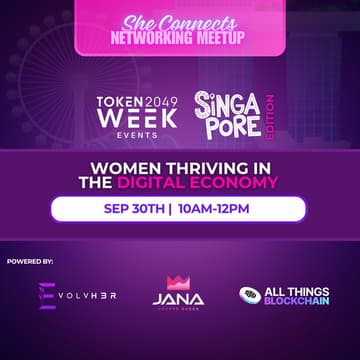 Cover Image for She Connects Networking Meetup: Singapore Edition Token2049