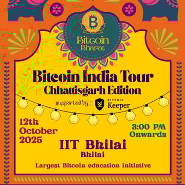 Cover Image for Bitcoin India Tour- Chhattisgarh Edition