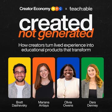 Cover Image for Creator Economy NYC x Teachable: Step into Teachable's New Era