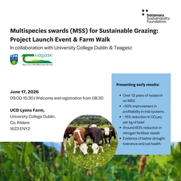 Cover Image for Multispecies swards (MSS) for Sustainable Grazing: Project Launch Event & Farm Walk