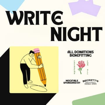 Cover Image for Write Night: Sip & Write Fundraiser for Pasadena for All