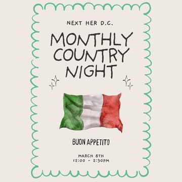Cover Image for Monthly Country Night: Italy