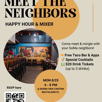 Cover Image for SoMa Meet the Neighbors Mixer