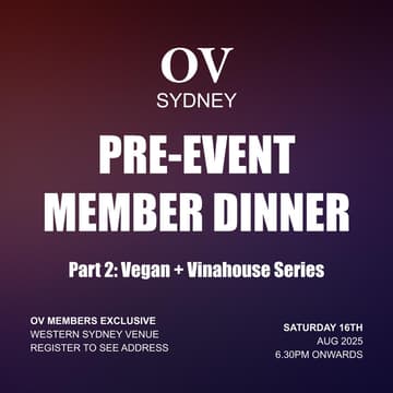 Cover Image for Sydney OV Member Pre-Event Dinner – August 2025