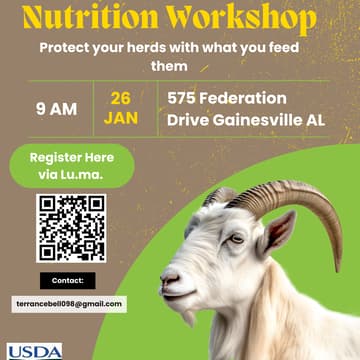 Cover Image for Goat Health & Nutrition Workshop