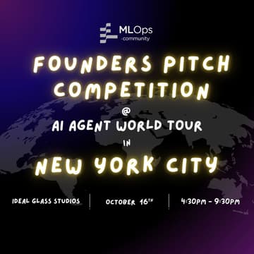 Cover Image for Founders Pitch Competition @ AI Agent World Tour in NYC