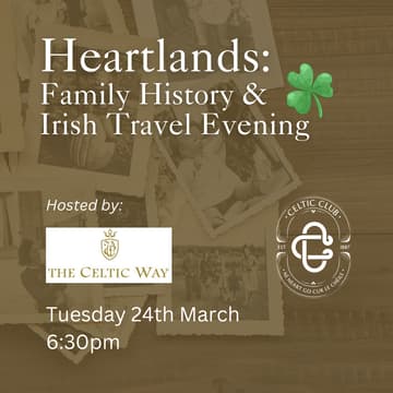 Cover Image for ​Heartlands: Family History & Irish Travel Evening