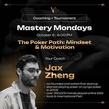 Cover Image for VClub | Mastery Mondays #T69 + $150 Tournament, $3K GTD