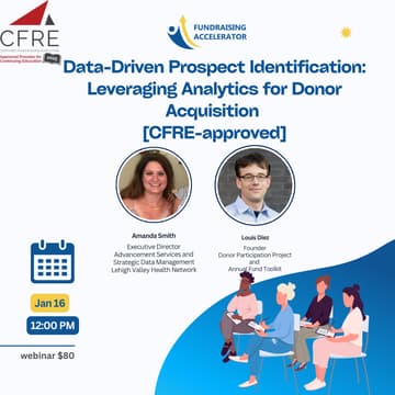Cover Image for Data-Driven Prospect Identification: Leveraging Analytics for Donor Acquisition [CFRE-approved]