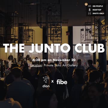 Cover Image for [Nov 20] The Junto Club x Dion