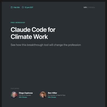 Cover Image for Claude Code for Climate Work