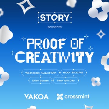 Cover Image for Proof of Creativity: ETH NY by Story, Yakoa & Crossmint