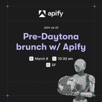 Cover Image for Pre-Daytona brunch with Apify