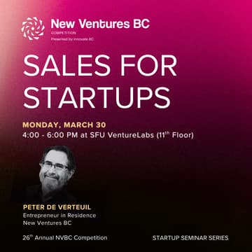 Cover Image for Startup Seminar Series: Sales for Startups