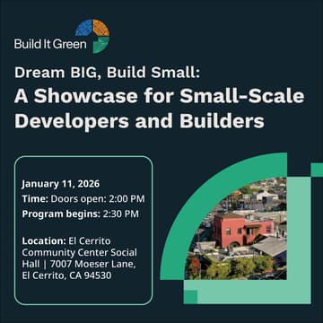 Cover Image for Dream BIG, Build Small: A Showcase for Small Scale Developers & Builders (Bay Area)
