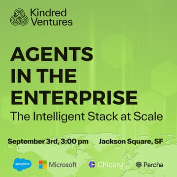 Agents in the Enterprise with Kindred Ventures 的封面图片