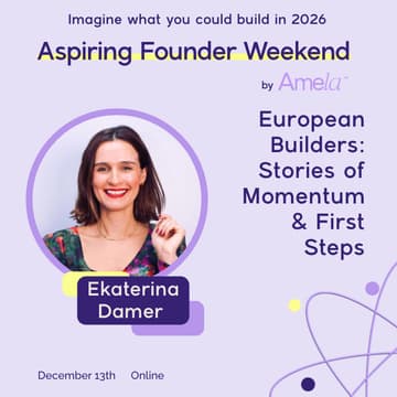 Cover Image for Amela: European Builders: Stories of Momentum & First Steps