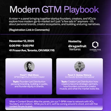 Cover Image for The Modern Startup GTM Playbook: Dragonfruit Ventures x OverActive Media