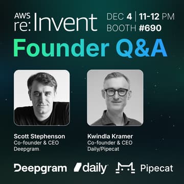 Cover Image for re:Invent Voice AI Founder Q&A