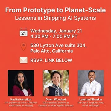 Cover Image for From Prototype to Planet-Scale: Lessons in Shipping AI Systems