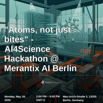 Cover Image for "Atoms, not just bytes" - AI4Science Hackathon @ Merantix AI Berlin