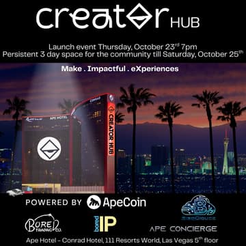 Cover Image for Creator HUB Launch Powered by ApeCoin