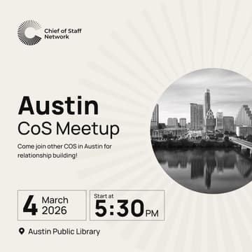 Cover Image for Austin CoS Panel & Meetup (3/04)