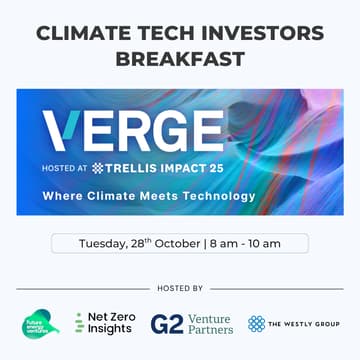 Cover Image for VERGE 25: Climate Tech Investors Breakfast