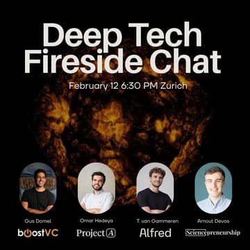 Cover Image for Deep Tech Fireside Chat — Boost VC x Project A x Alfred