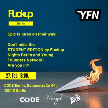 Cover Image for Fuckup Nights Berlin – STUDENT EDITION