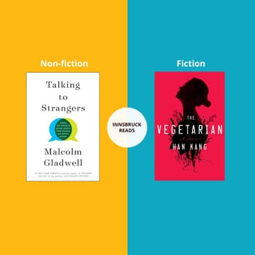 Cover Image for Monthly Monday Book Club: The Vegetarian & Talking to Strangers