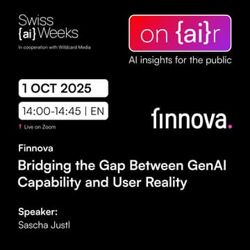Cover Image for on {ai}r | A(I)doption Organizational Challenges in GenAI Implementation and How We Deal With It | Finnova