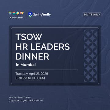 Cover Image for TSOW HR Leaders Dinner in Mumbai
