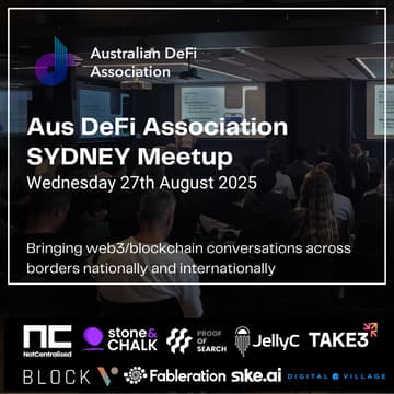 Cover Image for Aus DeFi Association (SYDNEY) - 27th August 2025