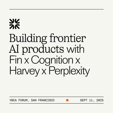 Cover Image for Building frontier AI products with Fin x Cognition x Harvey x Perplexity