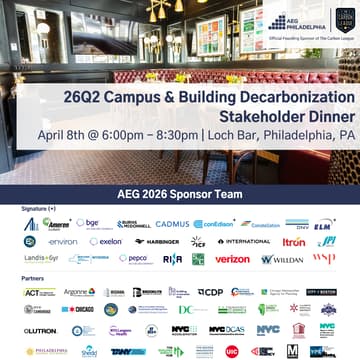 Cover Image for 26Q2 Philadelphia Dinner: Campus & Building Decarbonization
