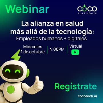 Cover Image for 🌎 Webinar LATAM: La alianza en salud más allá de la tecnología, empleados humanos + digitales