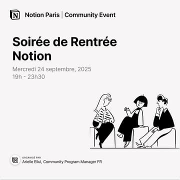 Cover Image for Soirée de Rentrée avec Notion !