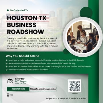 Cover Image for HOUSTON TX BUSINESS ROADSHOW