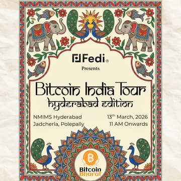 Cover Image for Bitcoin India Tour- Hyderabad Edition