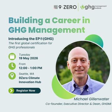 Cover Image for Opportunities for professional development and professionalization in GHG accounting and management with Michael Gillenwater