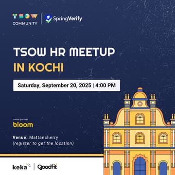 Cover Image for TSOW HR Meetup in Kochi