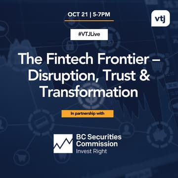 Cover Image for #VTJLive: The Fintech Frontier – Disruption, Trust & Transformation