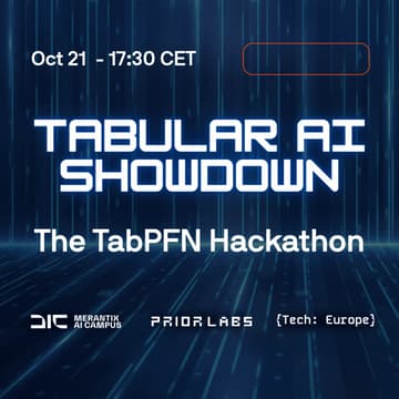 Cover Image for The TabPFN Hackathon (1k€ in Prizes!)