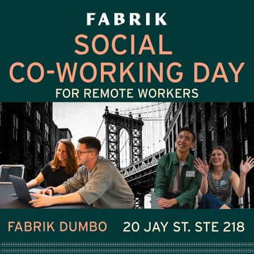 Cover Image for Social Co-Working Day at Fabrik DUMBO