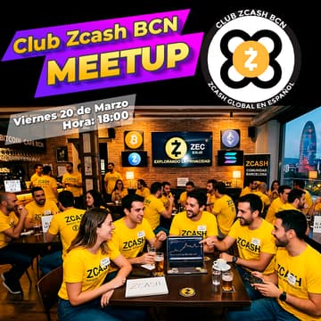 Cover Image for CriptoNetworking en Barcelona con Zcash